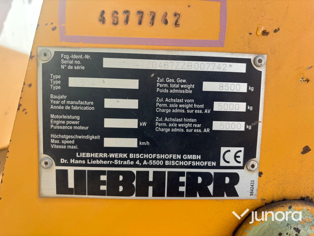 Hjullastare Liebherr L514