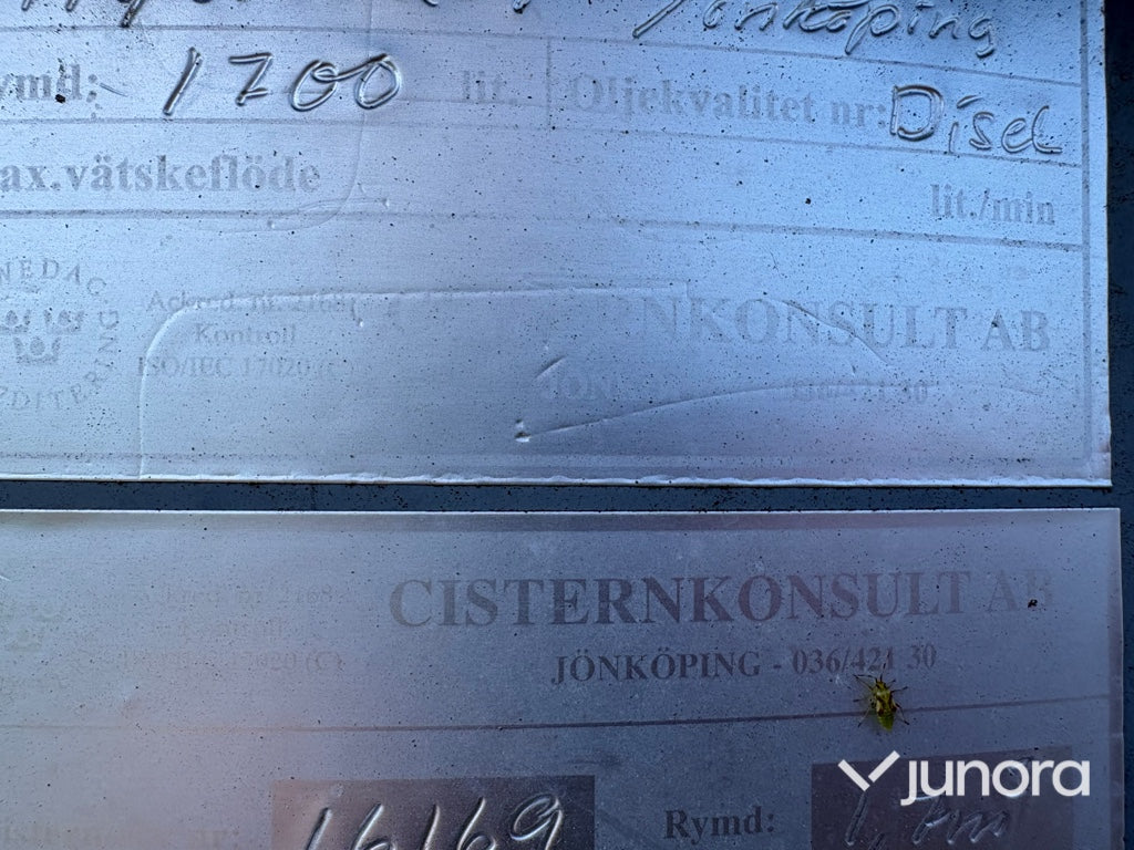 Dieseltank med pump - 1700L