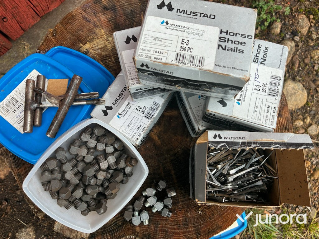 Hästskosöm - E 3 Mustad och skruvhakar