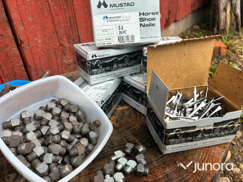 Hästskosöm - E 3 Mustad och skruvhakar