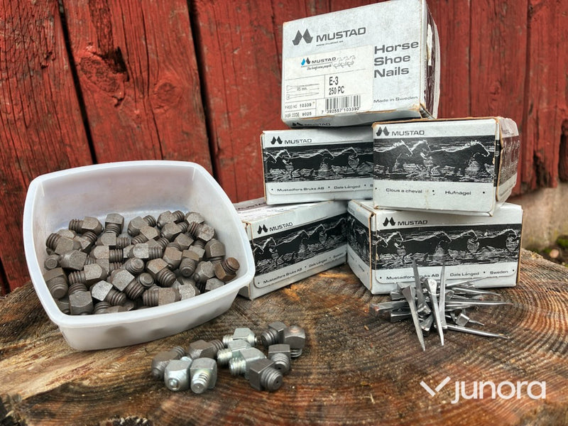 Hästskosöm - E 3 Mustad och skruvhakar