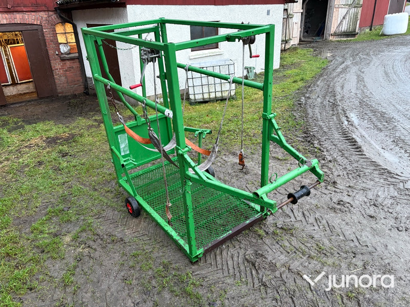 Verkstol – manuell, flyttbar på hjul