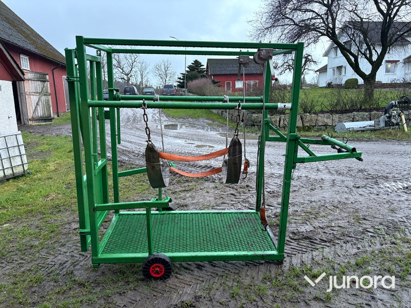 Verkstol – manuell, flyttbar på hjul