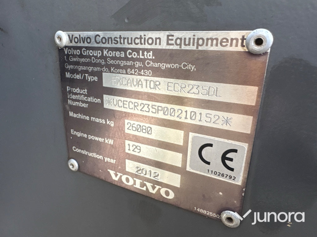 Bandgrävare - Volvo ECR235DL med tiltrotator
