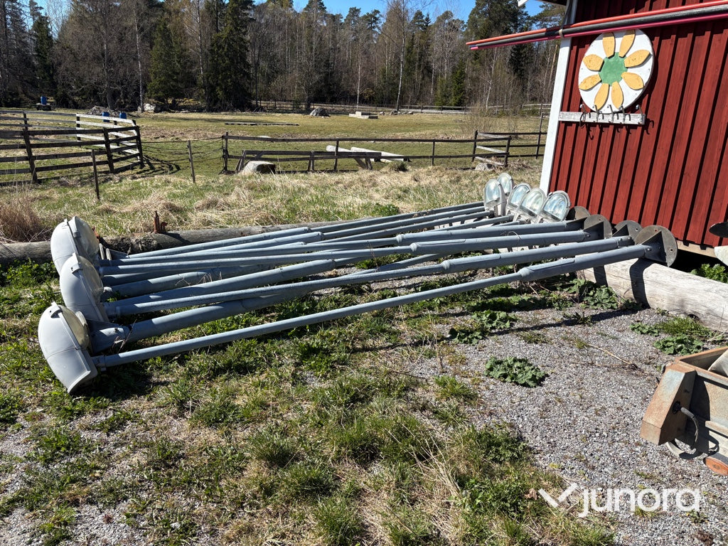 Lyktstolpar med armaturer - 8st