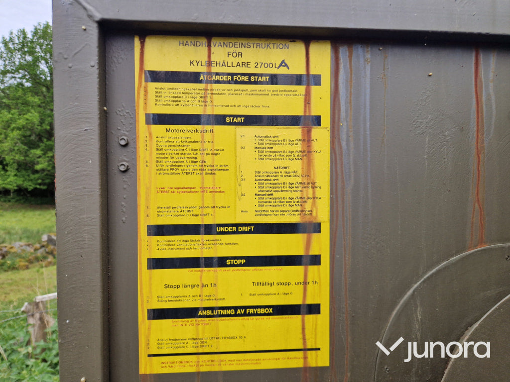 Militärt Kylrum Container