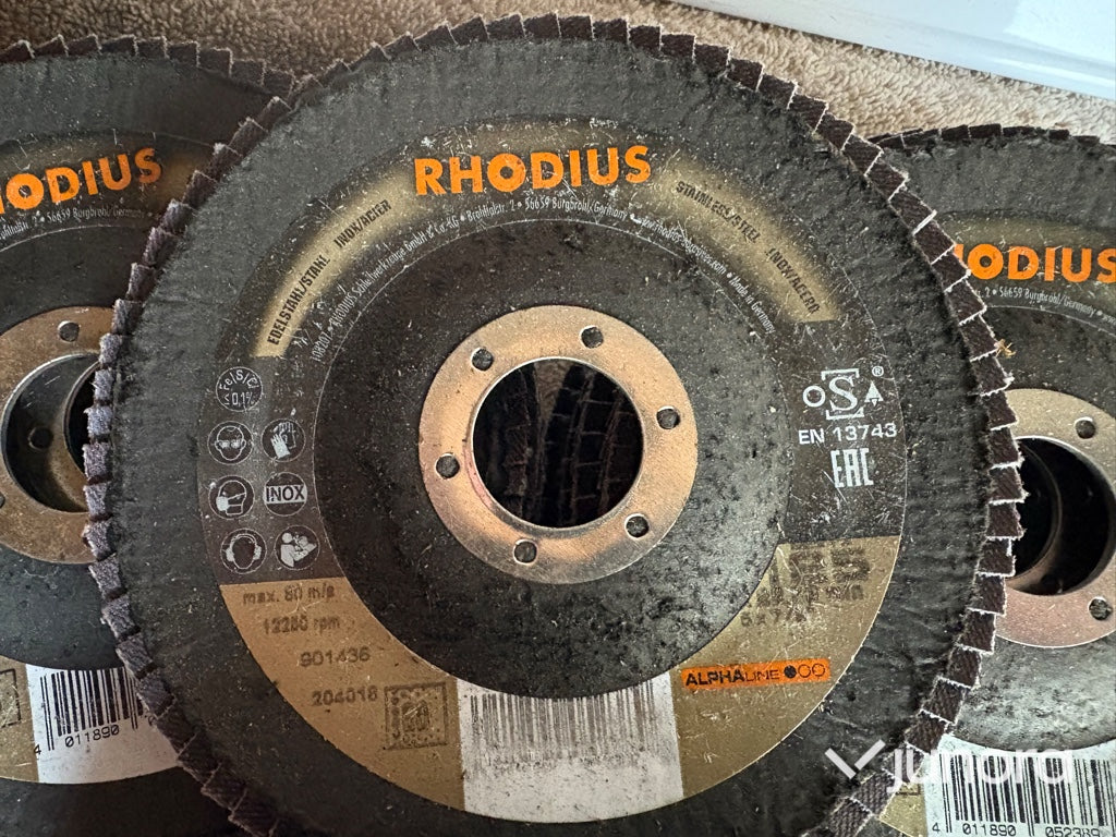 Slipskivor – Rhodius RS38 och LSZ F1, 125 mm