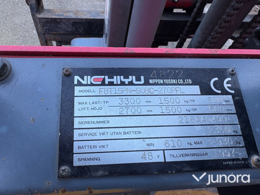 Motviktstruck - Nichiyu, FBT15