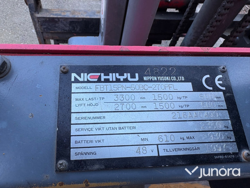 Motviktstruck - Nichiyu, FBT15