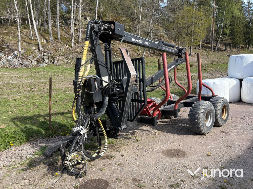 Skogsvagn med kran - Nokka, HK 3467