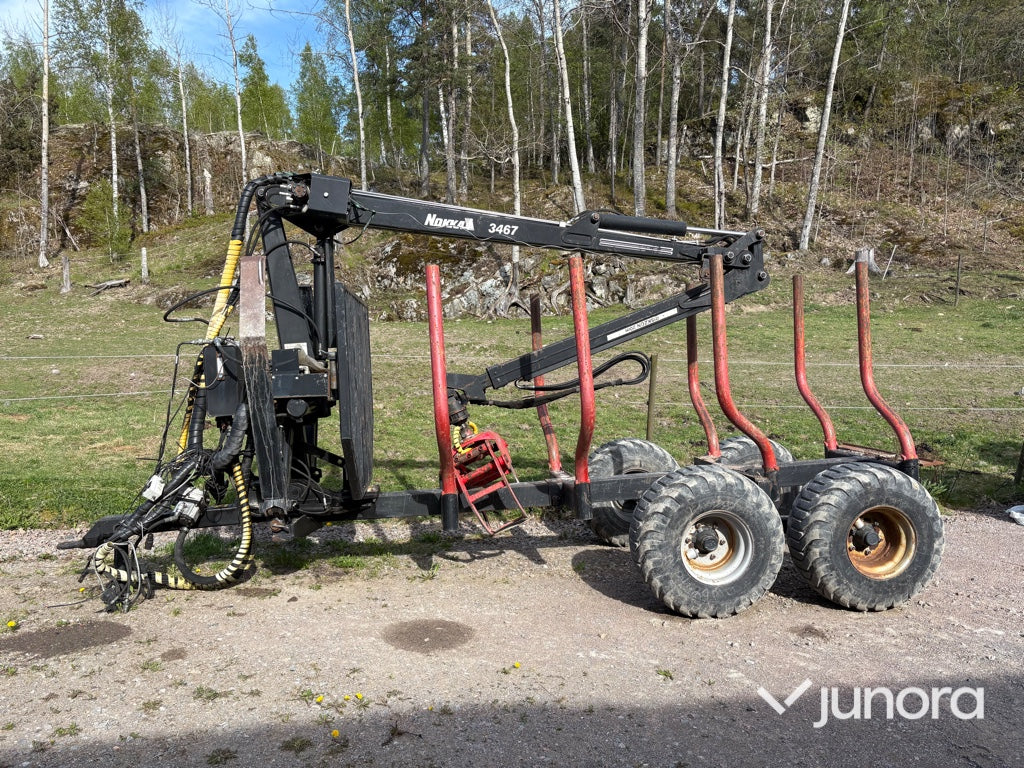 Skogsvagn med kran - Nokka, HK 3467