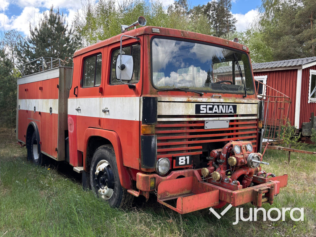 Brandbil Scania – årsmodell 1980