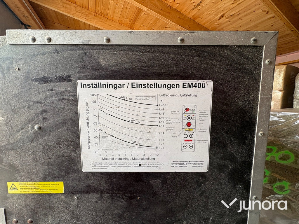 Isoleringsmaskin - X-floc, EM 400