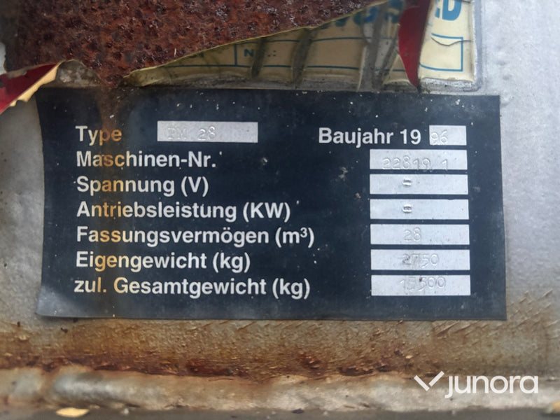 Lastväxlarflak - 28m3, stängt flak