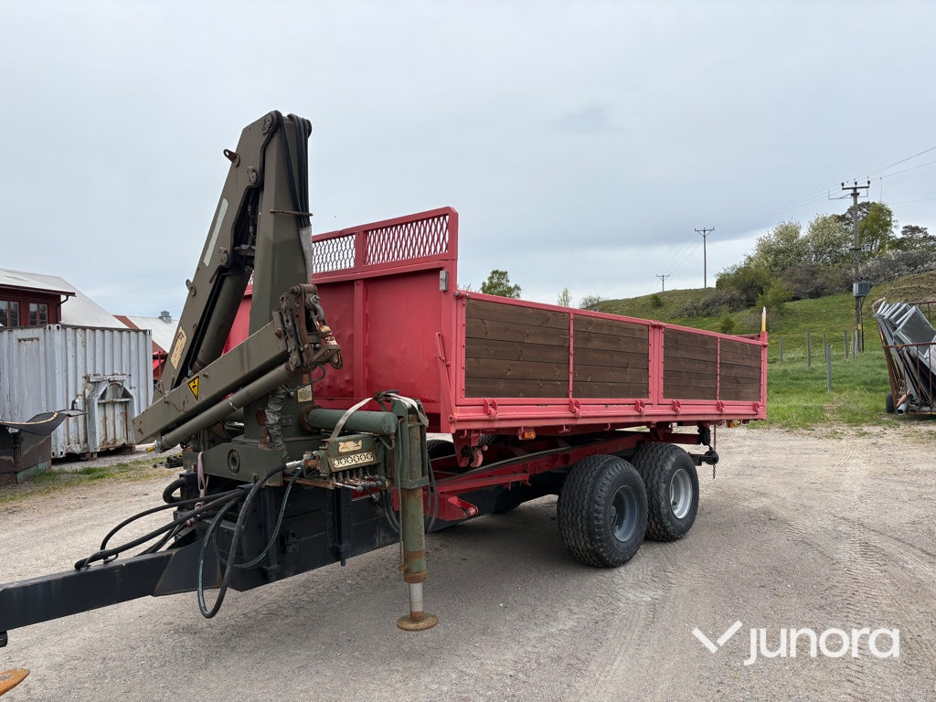 Traktorkärra med kran - Zettersbergs, 10 ton