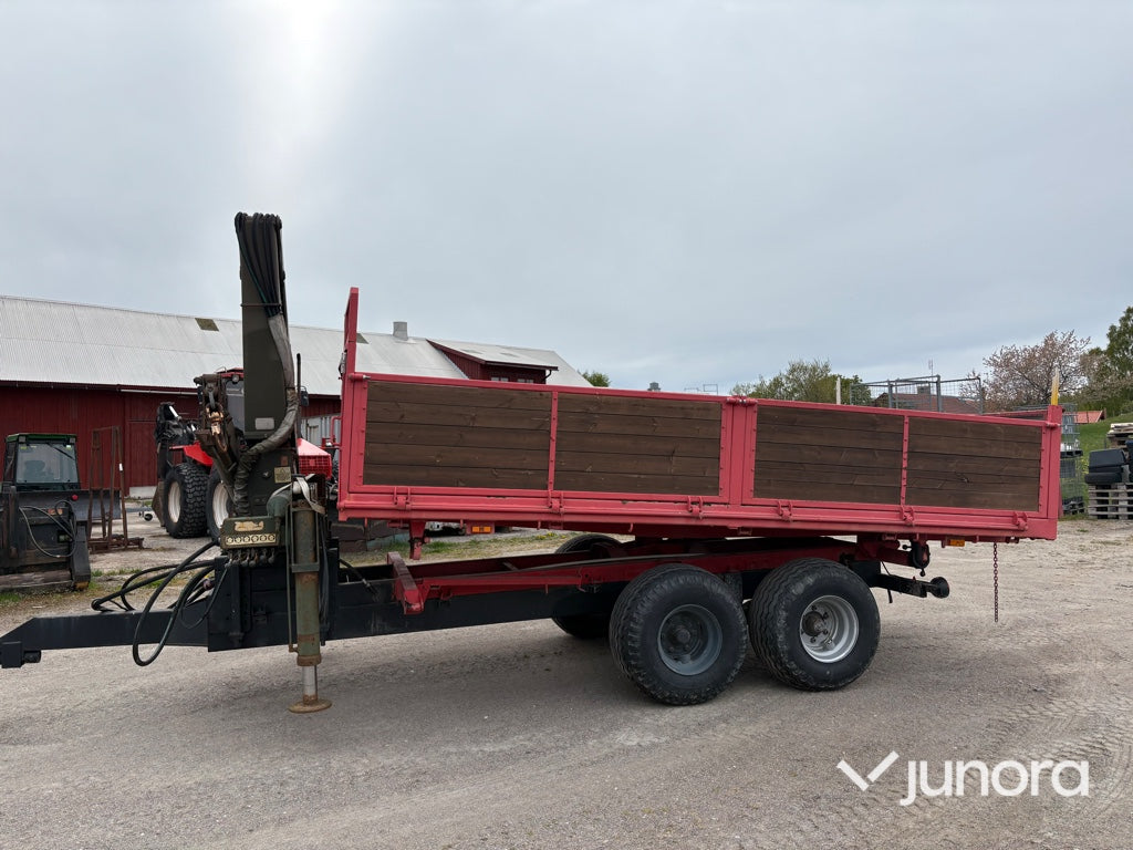 Traktorkärra med kran - Zettersbergs, 10 ton