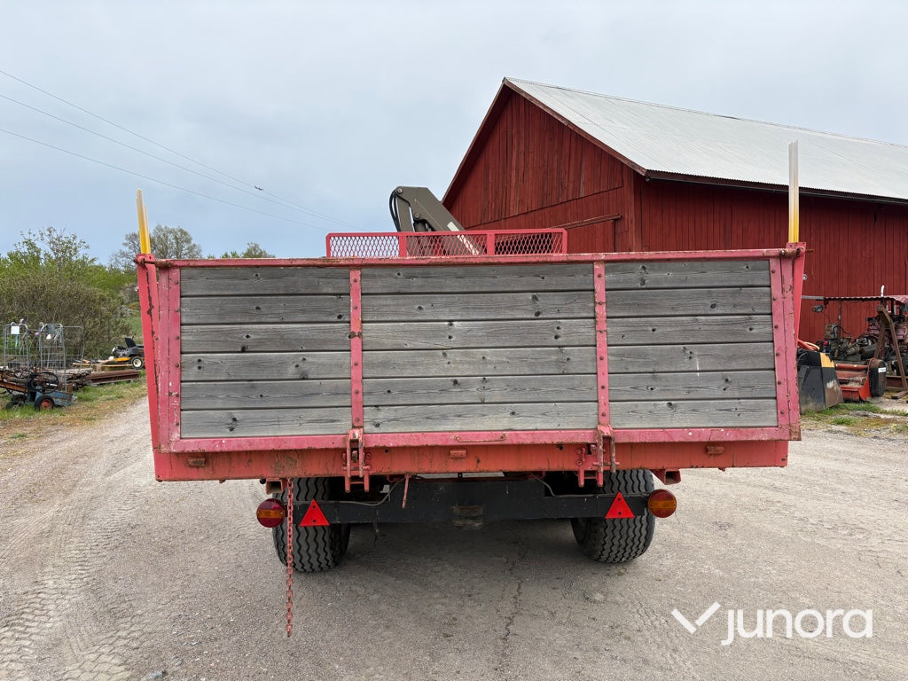 Traktorkärra med kran - Zettersbergs, 10 ton
