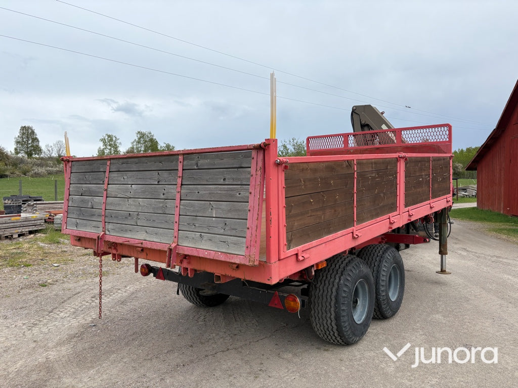 Traktorkärra med kran - Zettersbergs, 10 ton