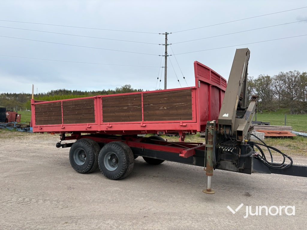 Traktorkärra med kran - Zettersbergs, 10 ton