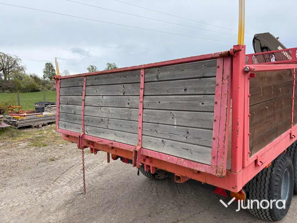 Traktorkärra med kran - Zettersbergs, 10 ton