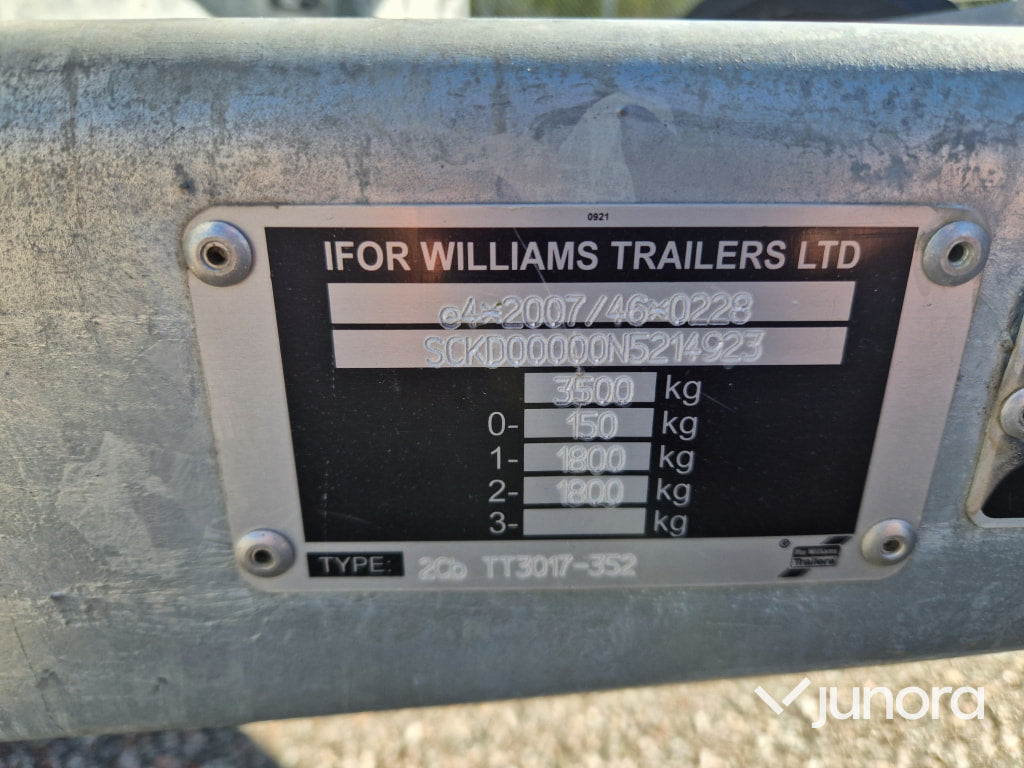 Tippsläp - Iför Williams, TT, Oanvänd