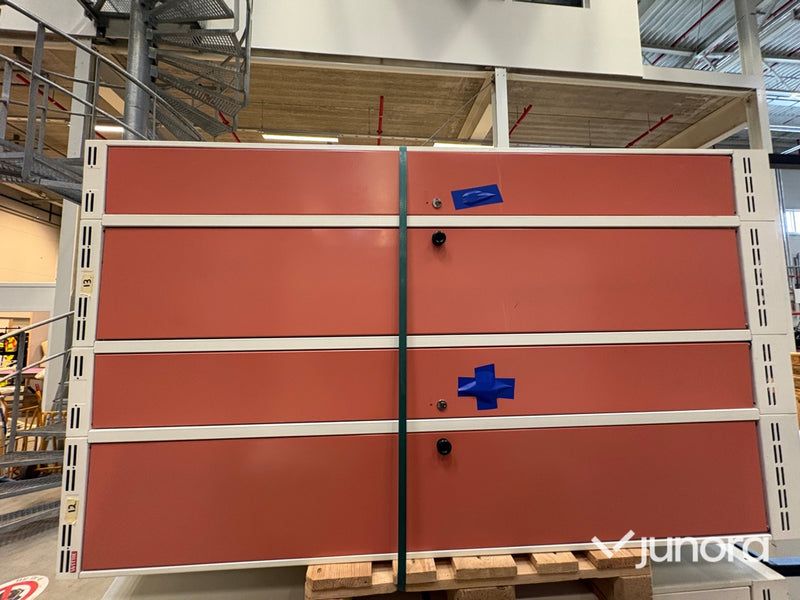 Klädskåp -  10 sektioner, Metall