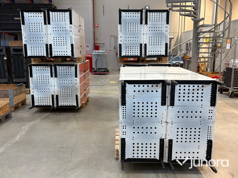 Klädskåp -  10 sektioner, Metall