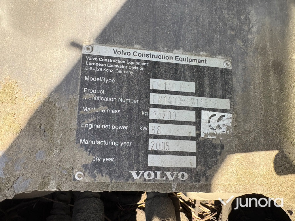 Hjulgrävare-Volvo EW140B