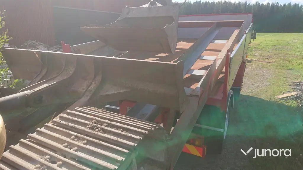 Lastramp för grävmaskin