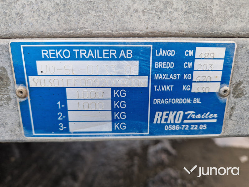 Släp - Rekotrailer, FF 1912