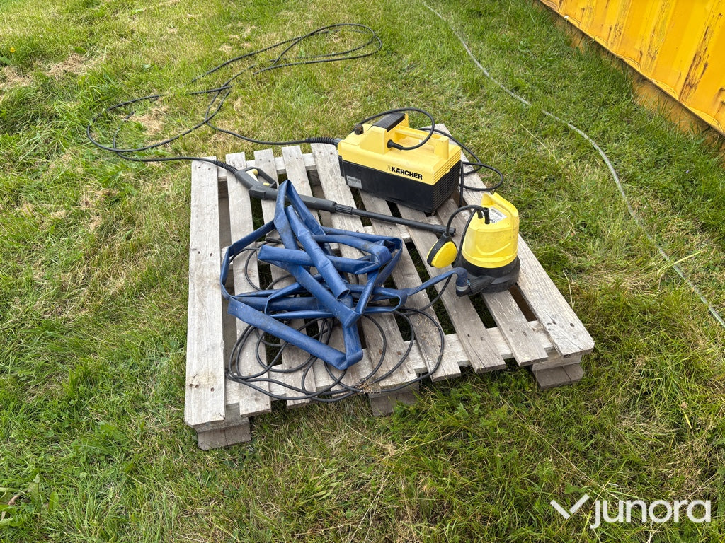 Högtryckstvätt + dränkpump