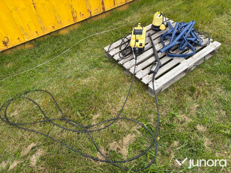 Högtryckstvätt + dränkpump