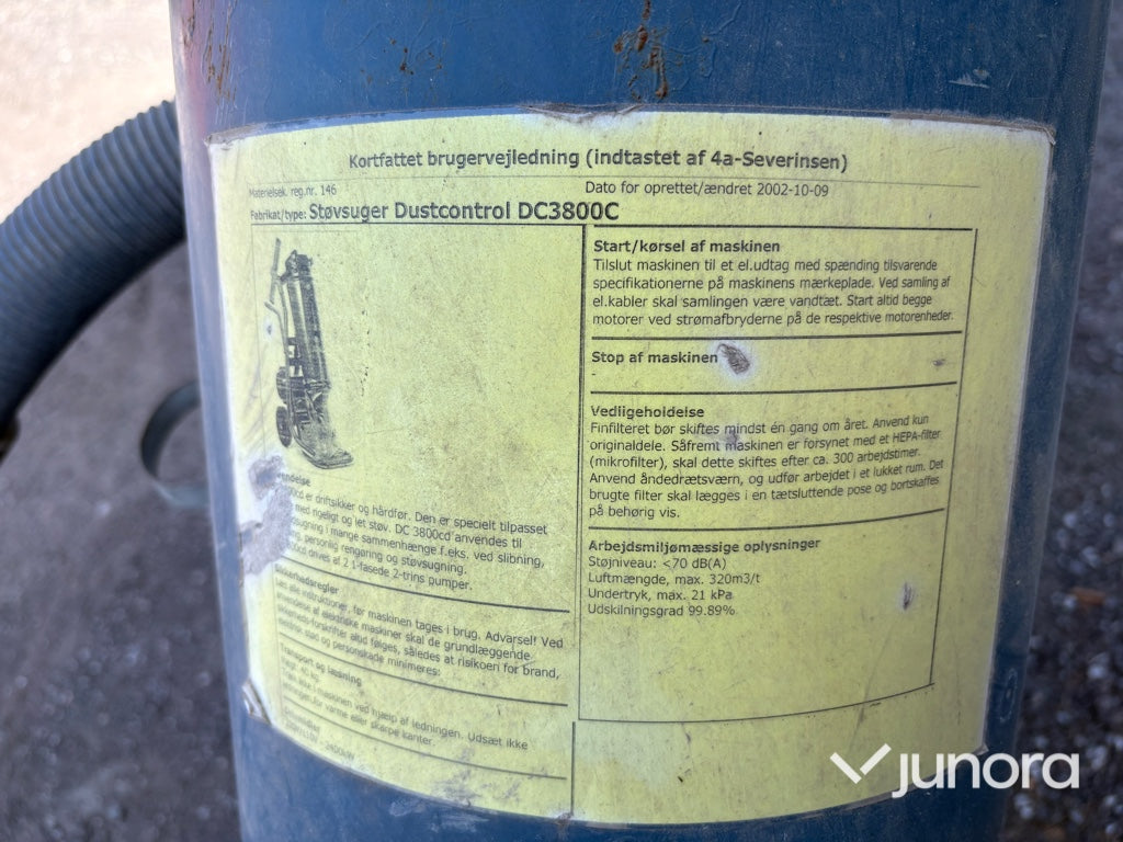 Industridammsugare - Dustcontrol DC3800C 2st