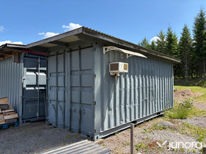 Isolerad 20-fots container med kylrum och förvaringsutrymme