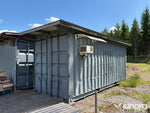 Isolerad 20-fots container med kylrum och förvaringsutrymme