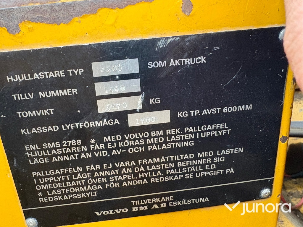 hjullastare - Volvo BM 4200