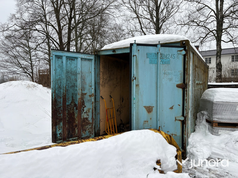 Container – 20 fot med lutande tak