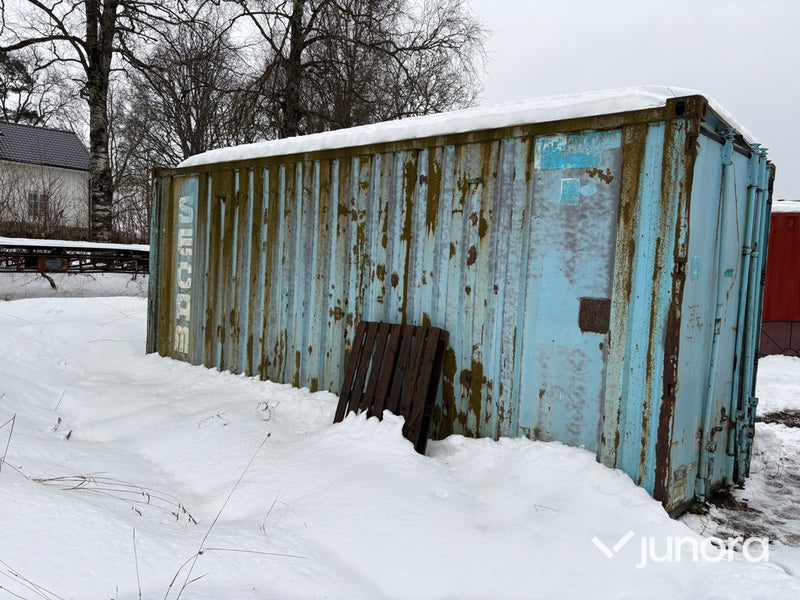 Container – 20 fot med lutande tak