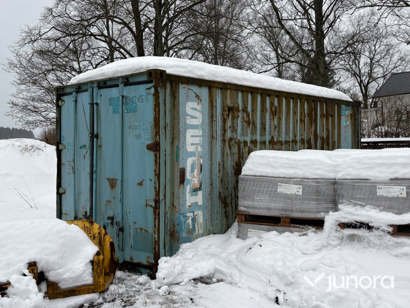Container – 20 fot med lutande tak