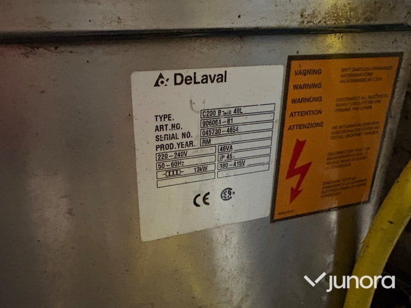 Diskanläggning - DeLaval, Till mjölk