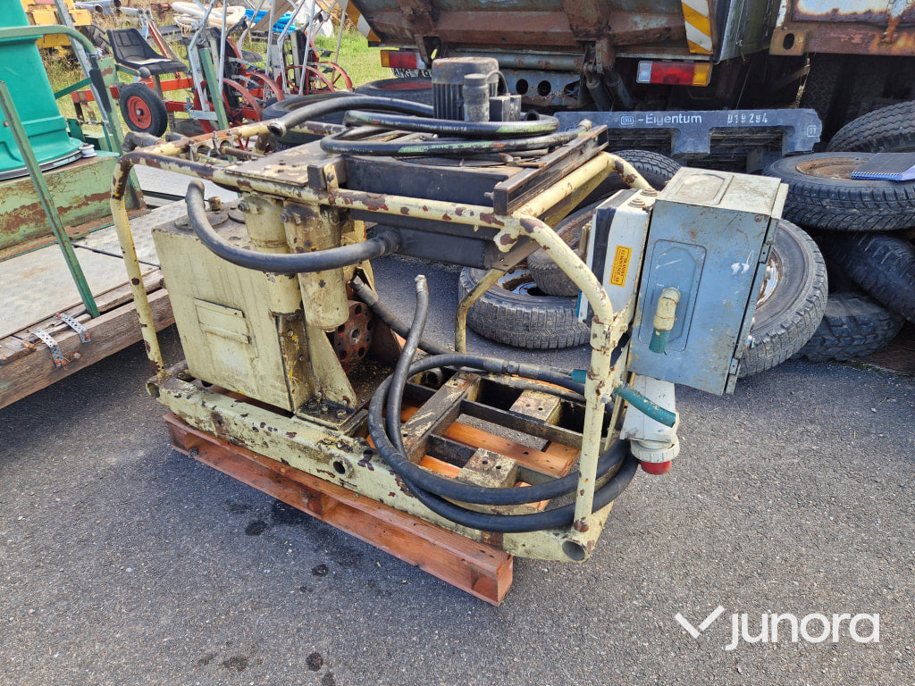 Hydraulpump på Stativ