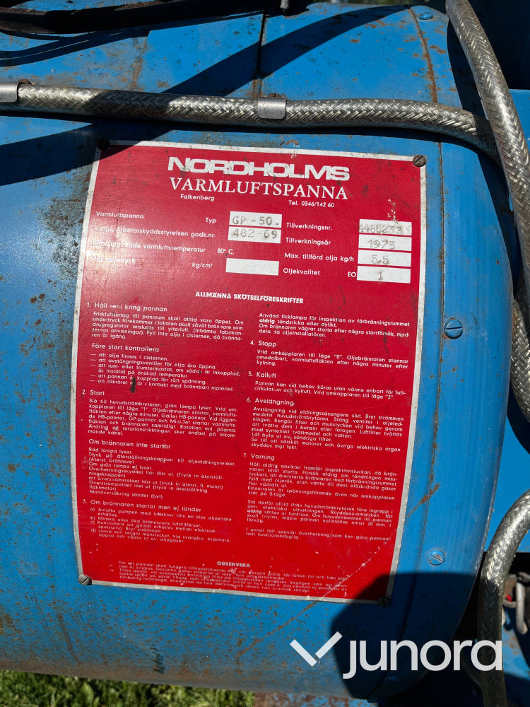 Nordholms varmluftspanna GP-50