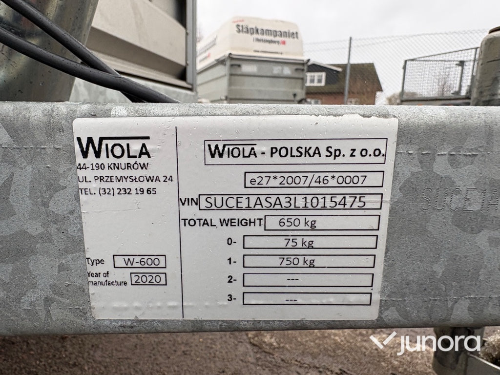 Släpvagn - Wiola, W-600