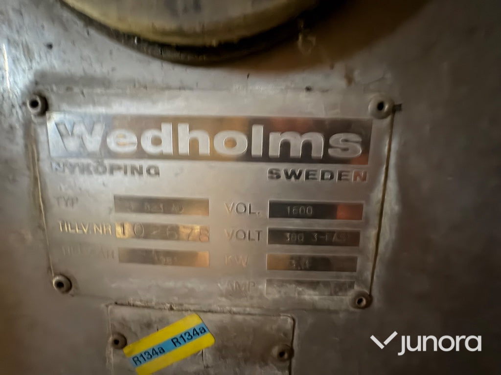 Mjölktank - Wedholms DF823AD, 1600 liter