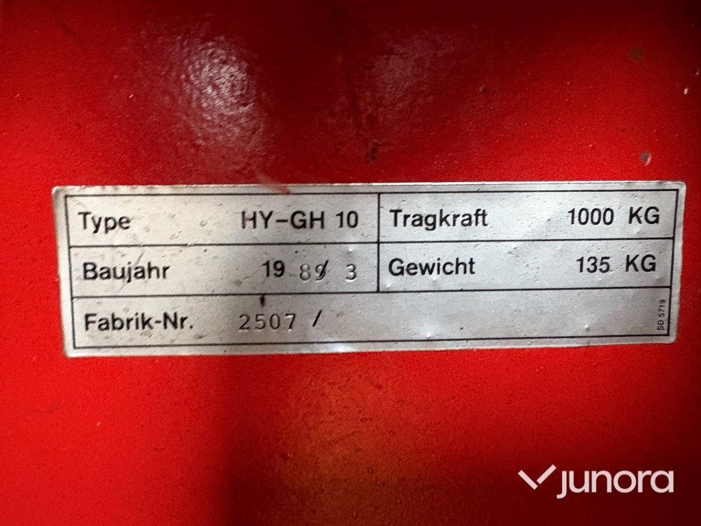 Saxlyftvagn - HY-GH 10
