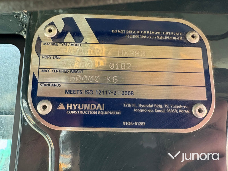 Grävmaskin Hyundai HX380L