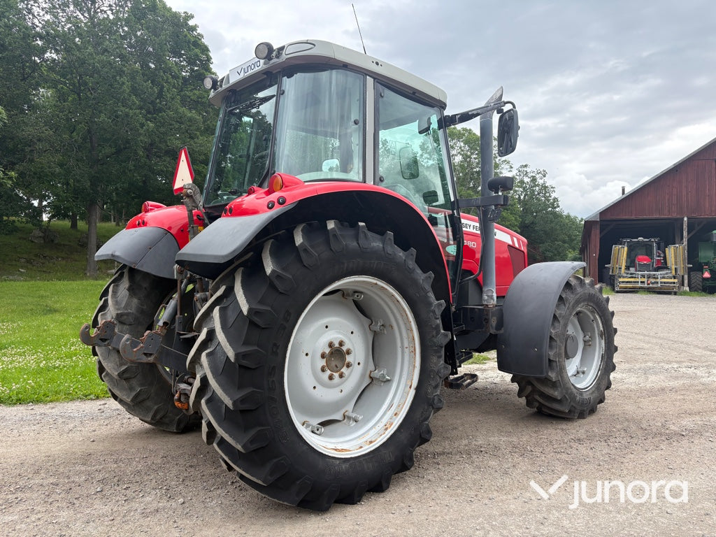 Traktor - Massey Ferguson 5480 med dubbelmontage