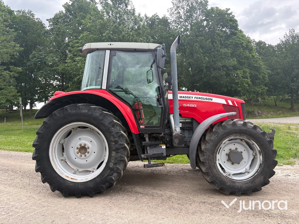 Traktor - Massey Ferguson 5480 med dubbelmontage