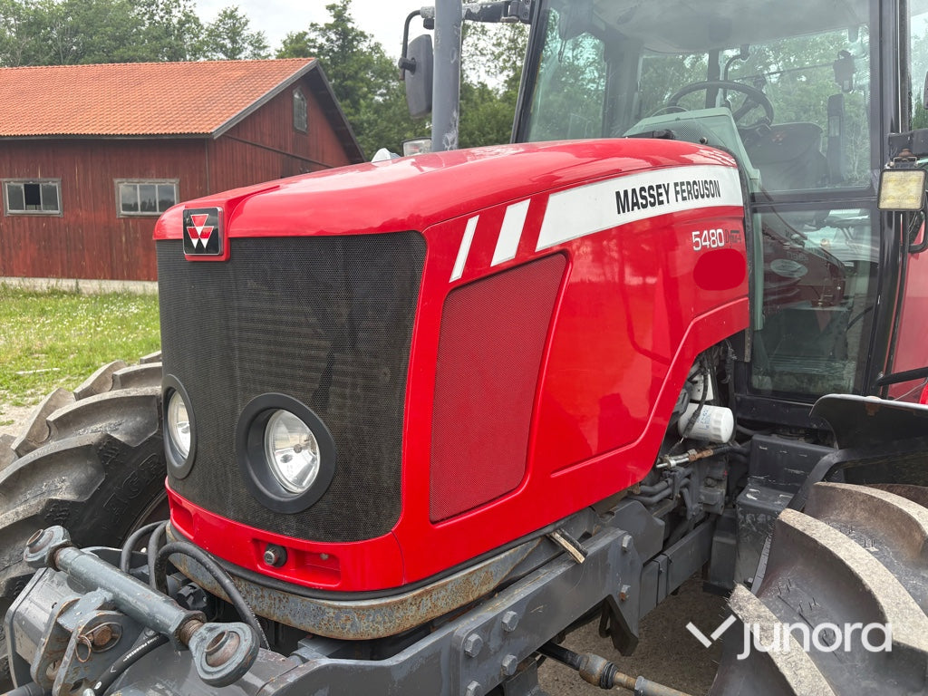 Traktor - Massey Ferguson 5480 med dubbelmontage