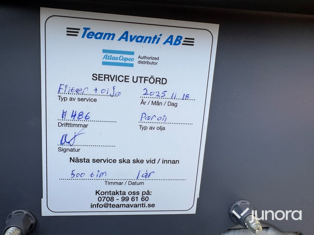 Skruvkompressor - Atlas Copco, E-Air H250 VSD